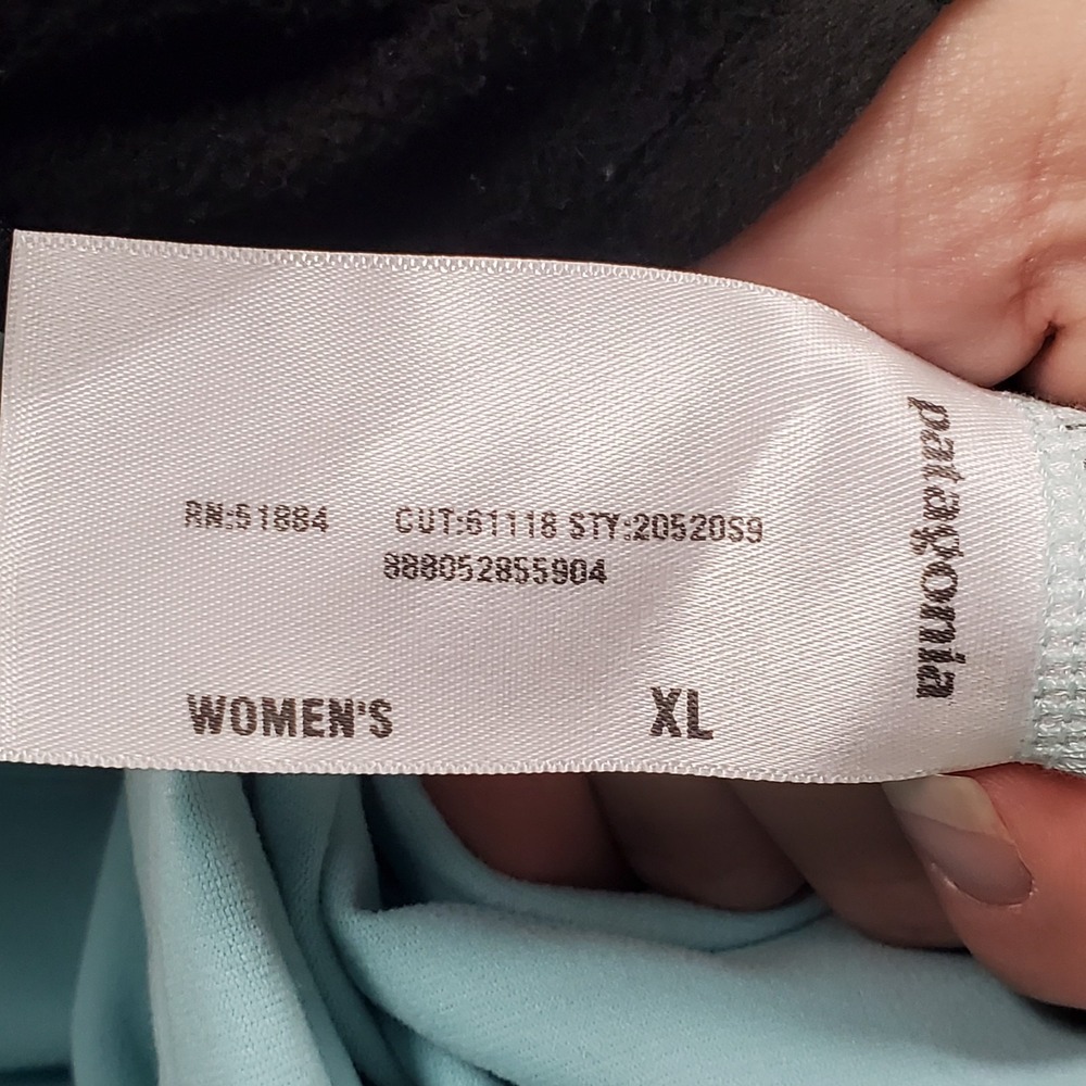 Patagonia Womens Morning Glory Dress Size XL Blue Midi Halter Outdoor Tie Back - Picture 7 of 12